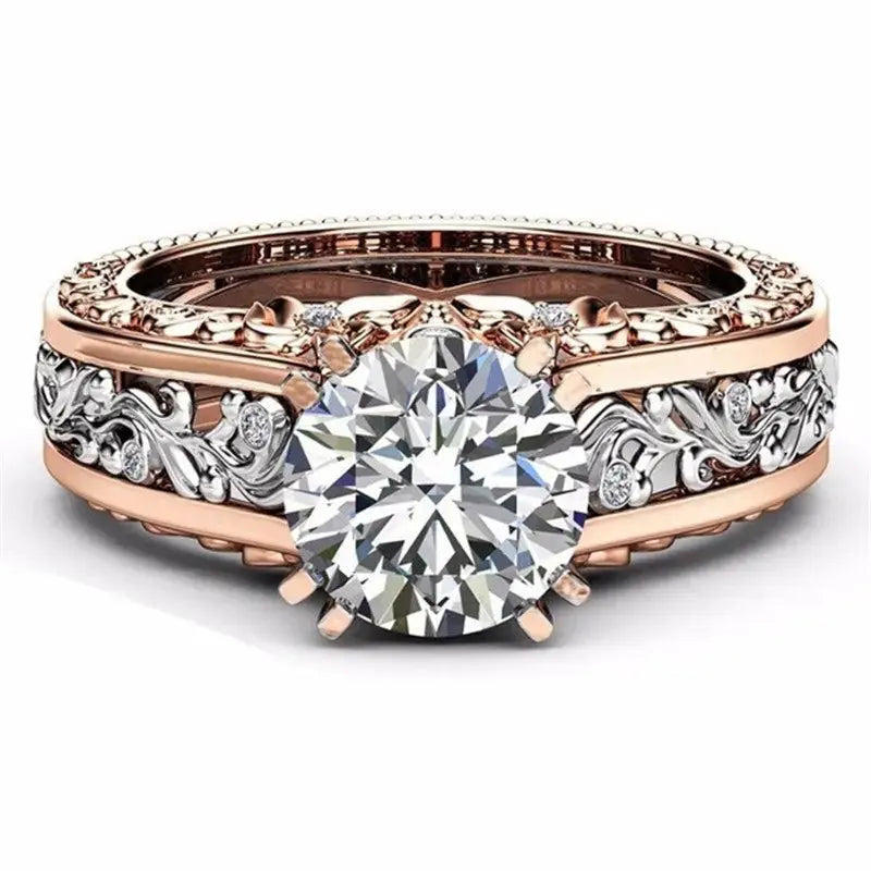 Eternal Embrace Couples Diamond Rings - Pearl Unique