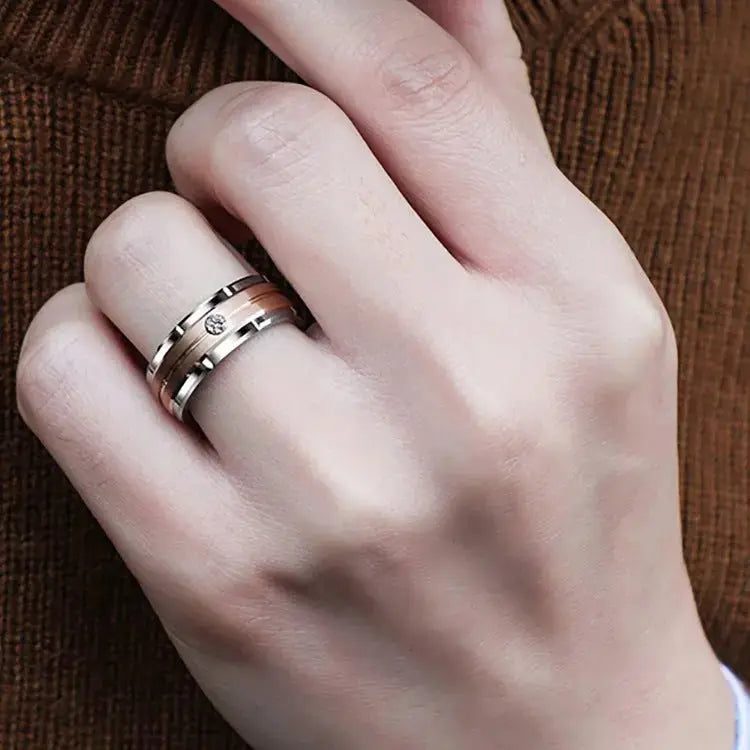 Eternal Embrace Couples Diamond Rings - Pearl Unique
