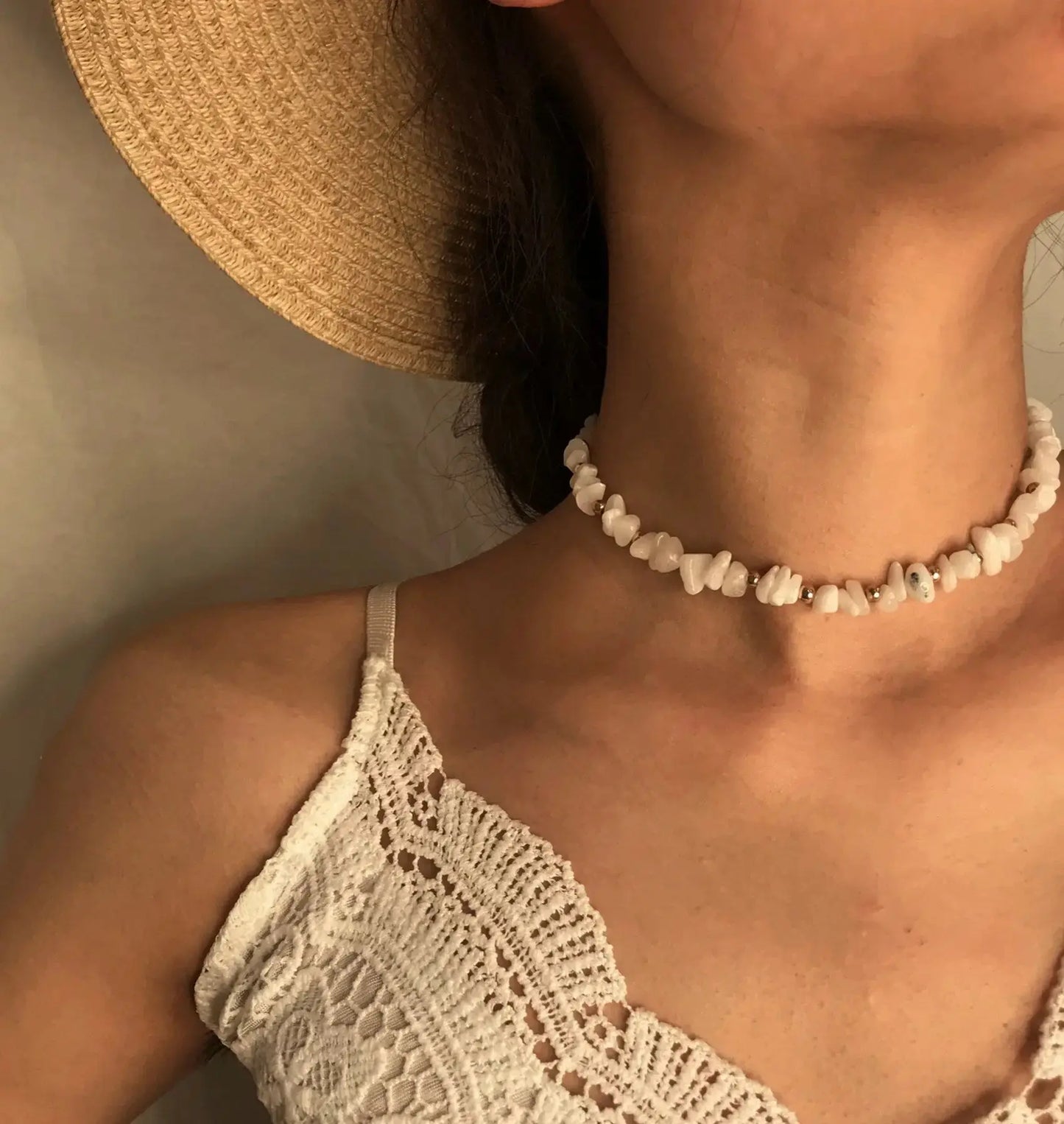 Ethnic Stylenmix and Match Handmade Multi - layer Special - shaped Pearl Rice Bead Collarbone Choker - Pearl Unique