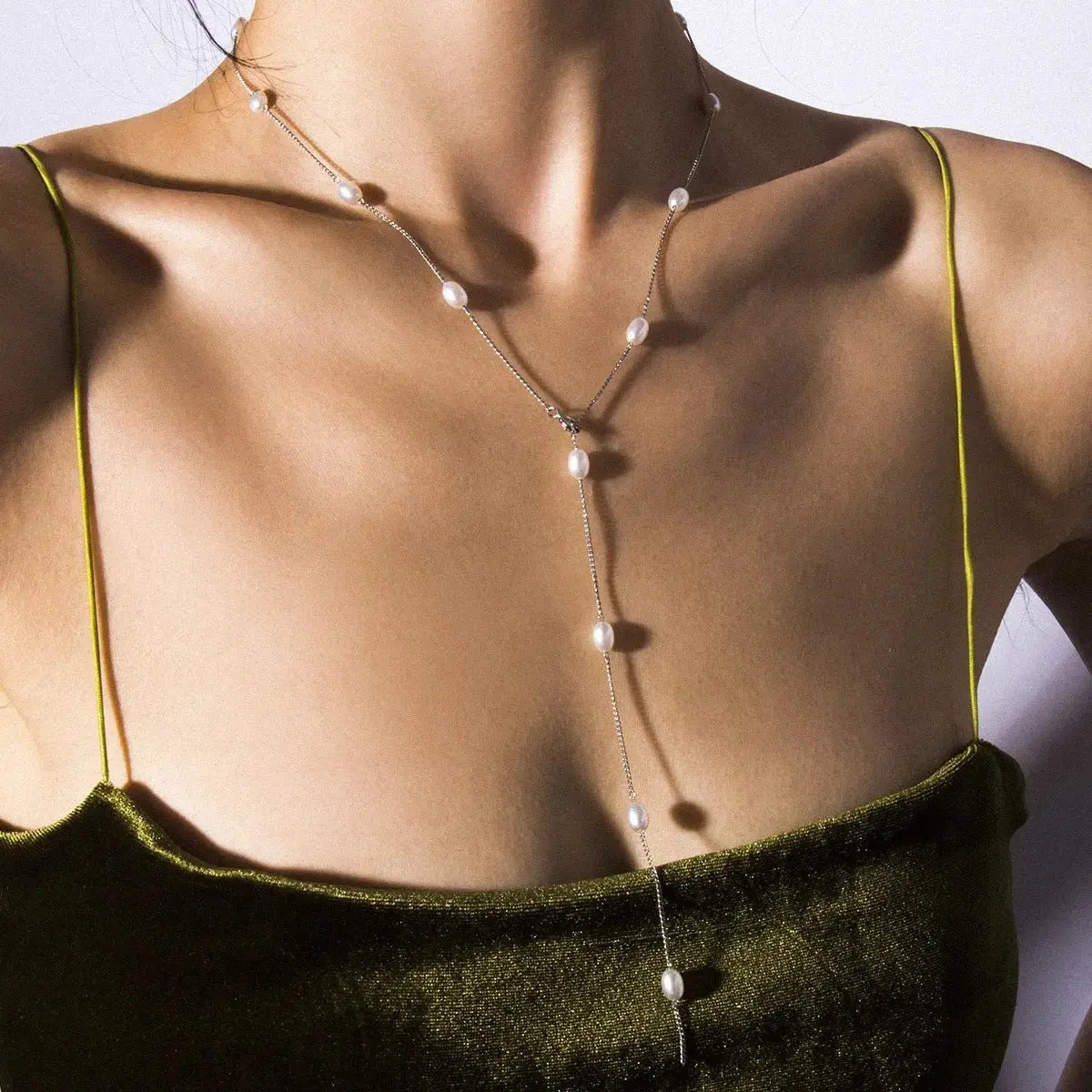 Ethnic Stylenmix and Match Handmade Multi - layer Special - shaped Pearl Rice Bead Collarbone Choker - Pearl Unique