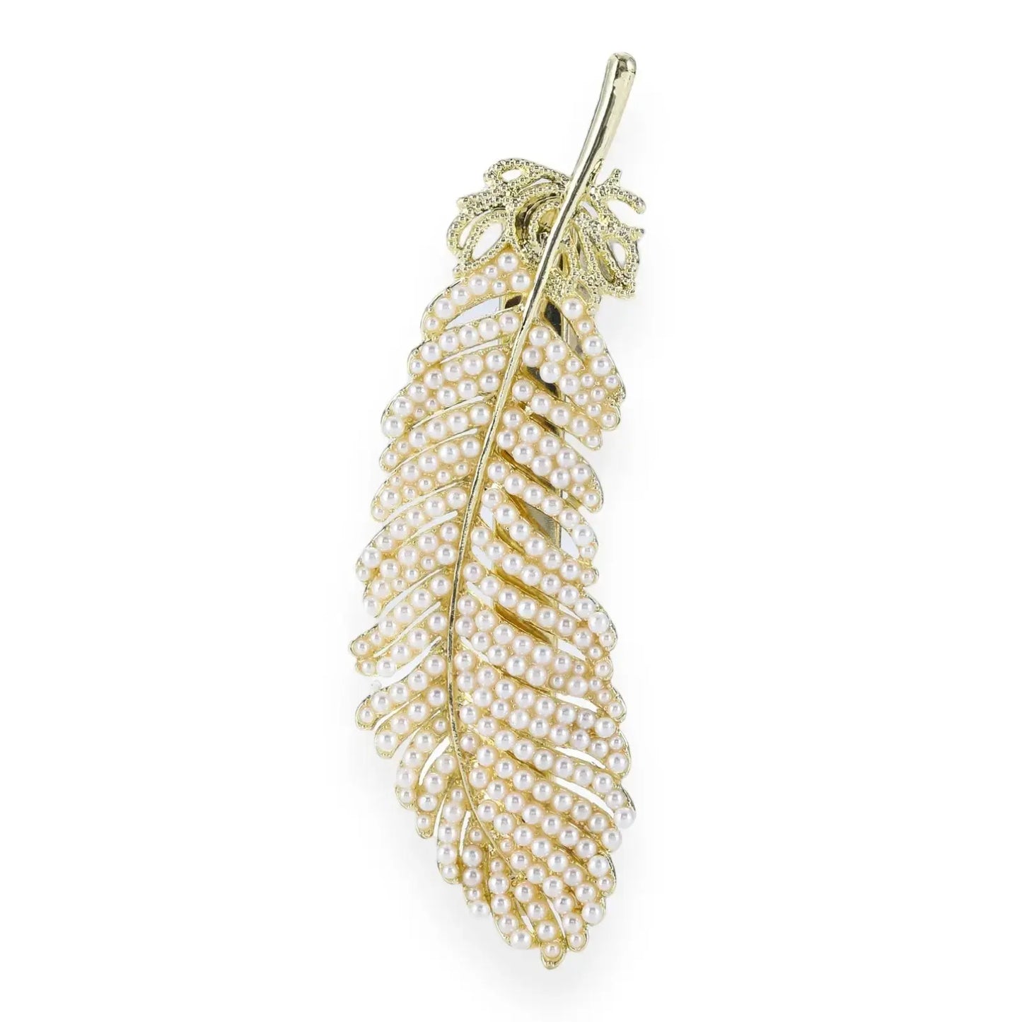 Feather Shap Pearl Hairclip (Big Sale) - Pearl Unique