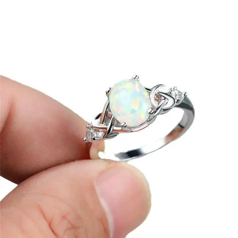 The Daughter of The Sea Opal Ring for Women - Pearl Unique