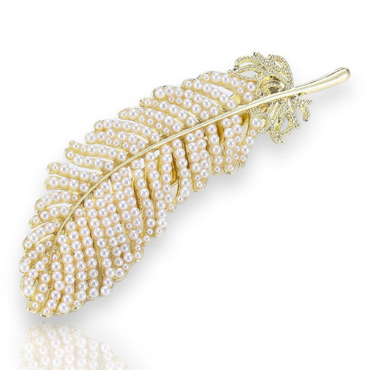 Feather Shap Pearl Hairclip (Big Sale) - Pearl Unique