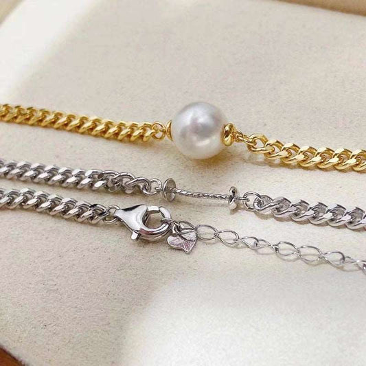 Simple Chain Bracelet Without Pearls - Pearl Unique