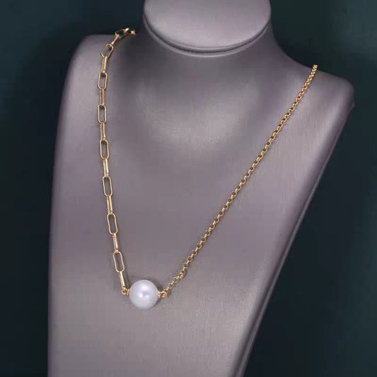 Thick AB Style Necklace Chain - Pearl Unique