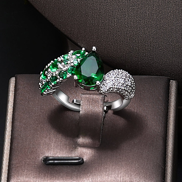 Luxury 4-Piece Jewelry Set â€?Necklace, Earrings, Ring & Bracelet with 3A Cubic Zirconia, Bridal Accessories Pearl Unique