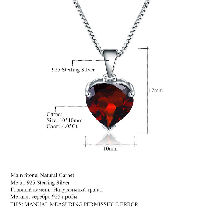 Natural Sky Blue Topaz Heart Pendant Necklace â€?4.4Ct Gemstone in 925 Sterling Silver Pearl Unique