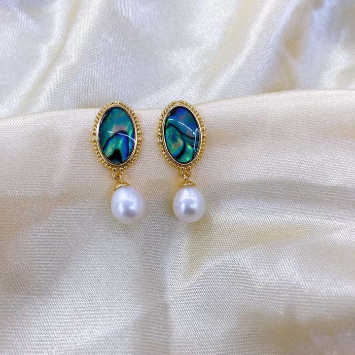 Abalone Shell Pearl Earring - Pearl Unique