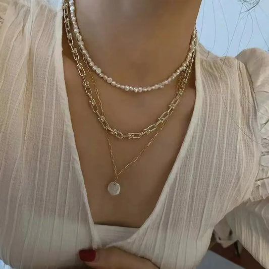 Baroque Freshwater Pearl Necklace set - Pearl Unique