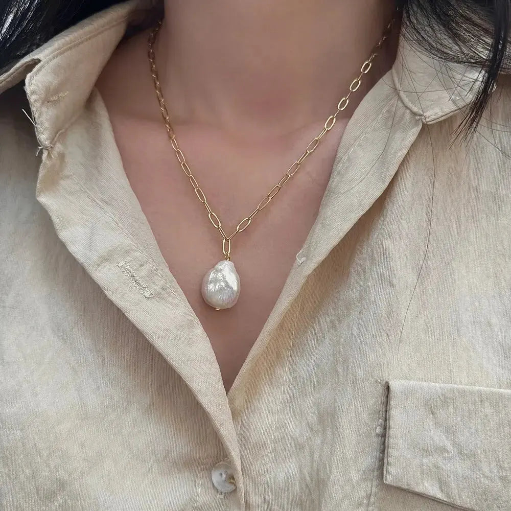 Baroque Freshwater Pearl Necklace set - Pearl Unique