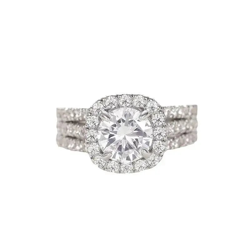 Camilia Three Layers Women's Wedding Engagement Rings Rings - Pearl Unique