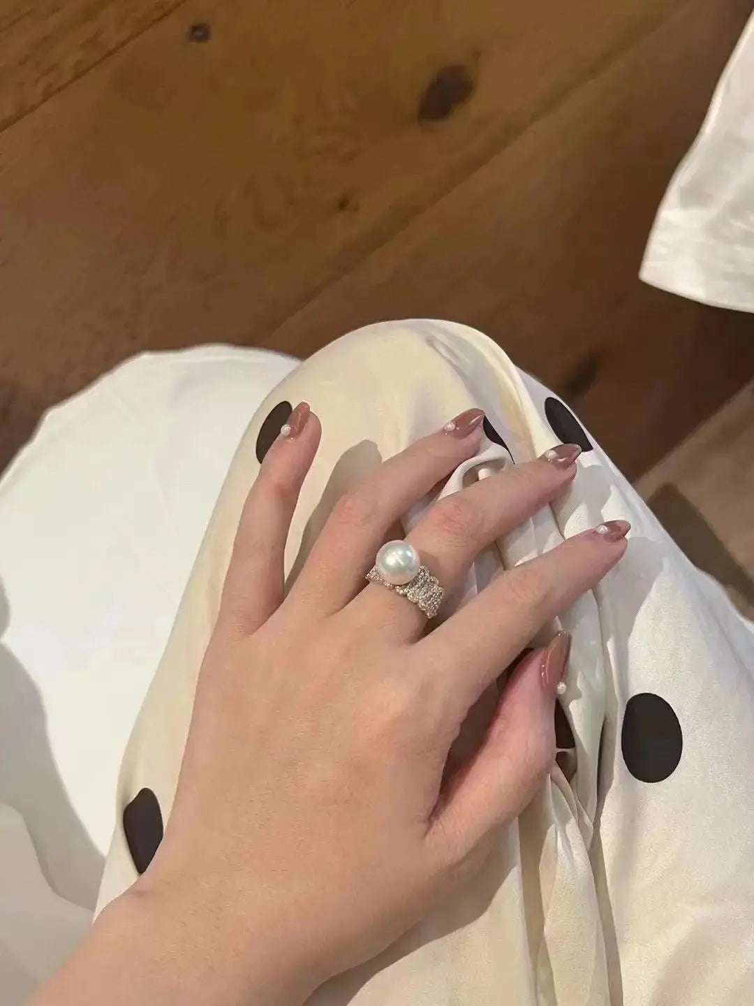 Elegant Silver Pearl Ring - Pearl Unique