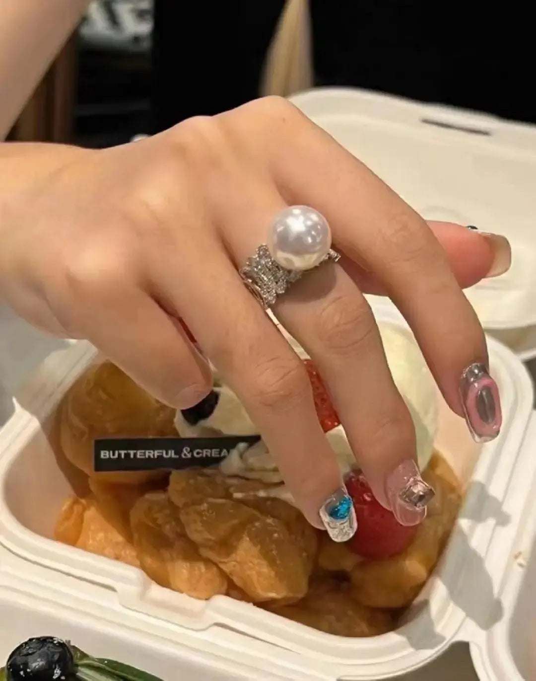 Elegant Silver Pearl Ring - Pearl Unique