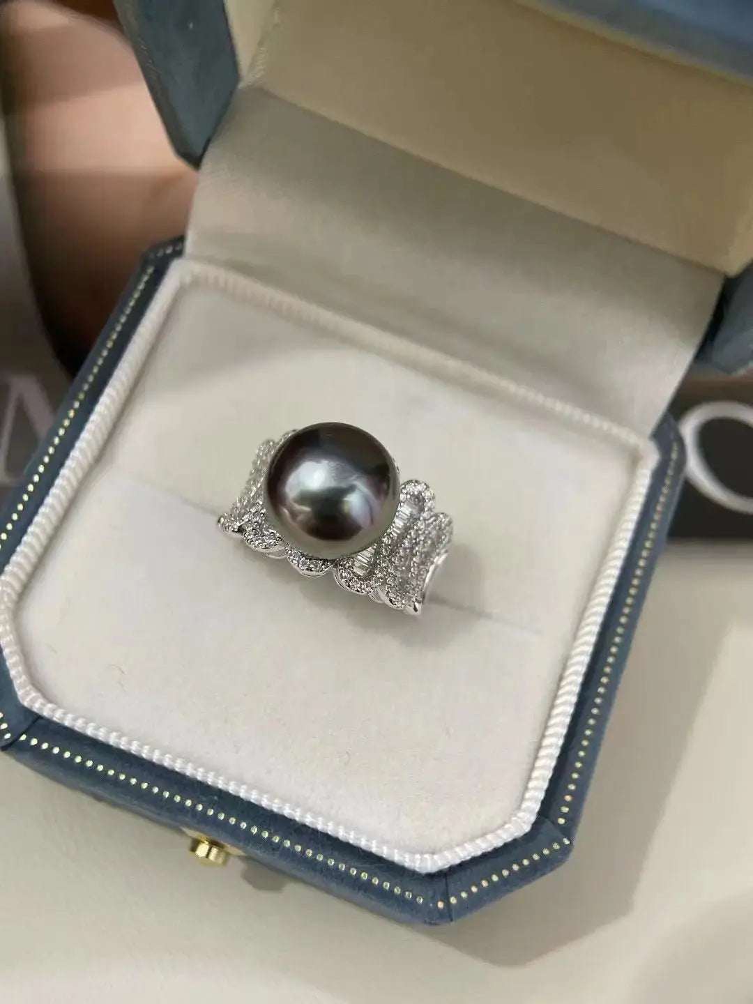 Elegant Silver Pearl Ring - Pearl Unique