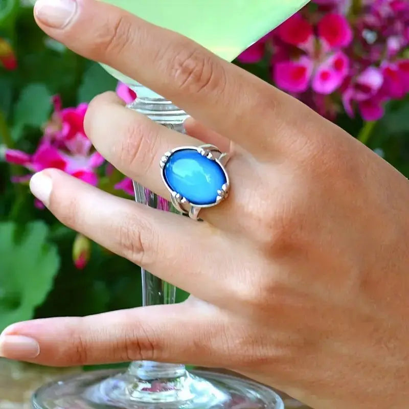 Enchanted Garden Color Changed Special Stone Retro Designed Rings - Pearl Unique