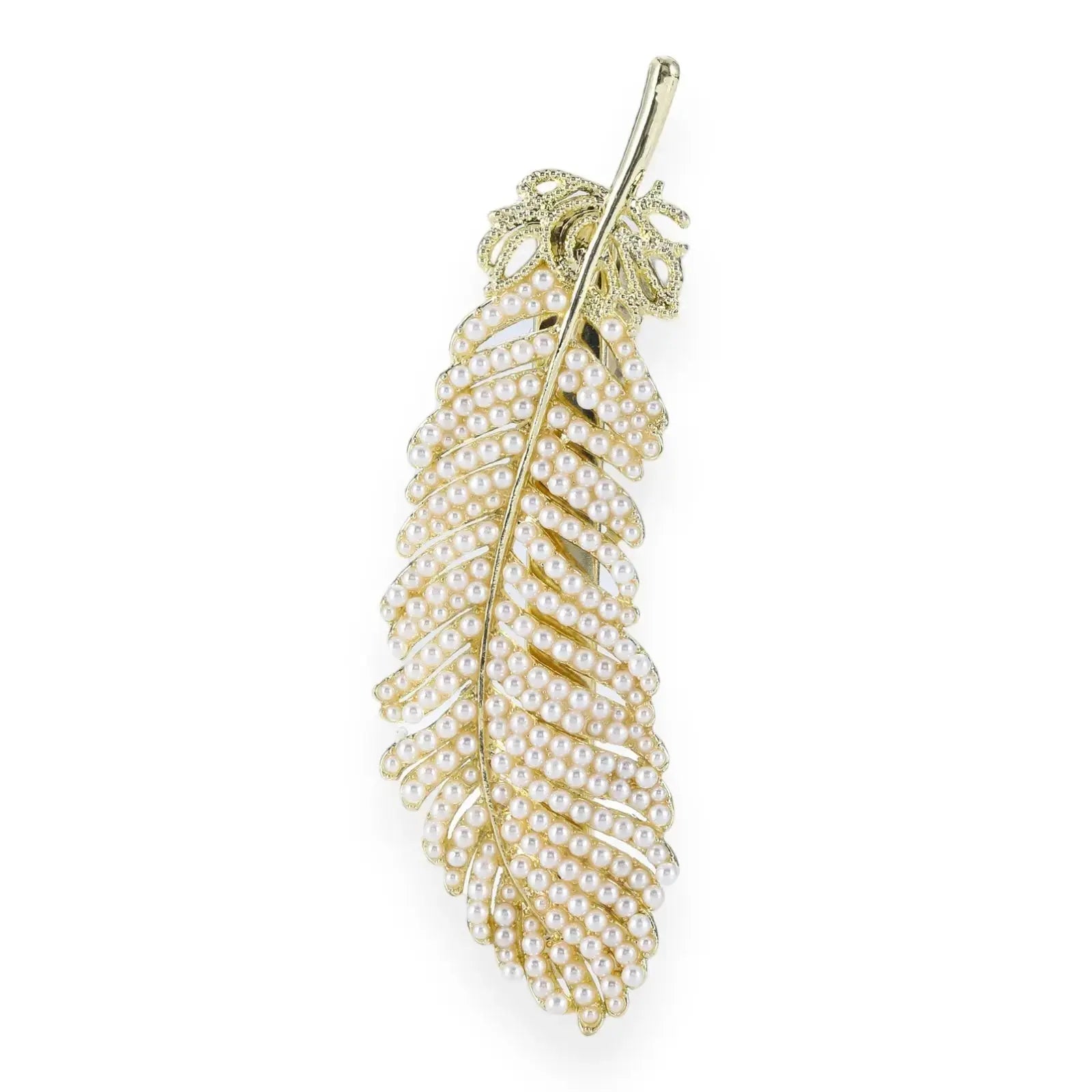 Feather Shap Pearl Hairclip (Big Sale) - Pearl Unique