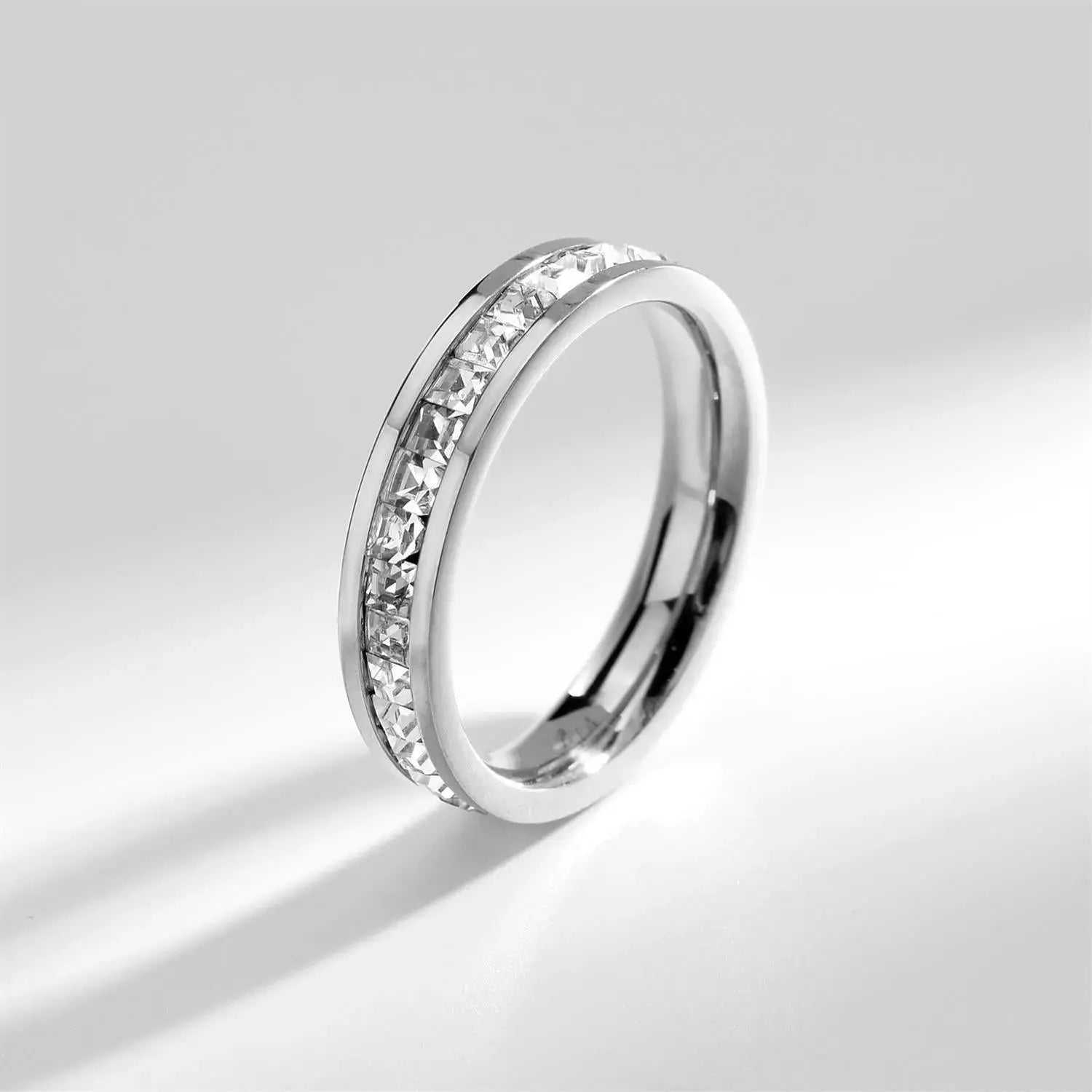 Gypsy Fashion Titanium Steel Couple All Star Ring - Pearl Unique