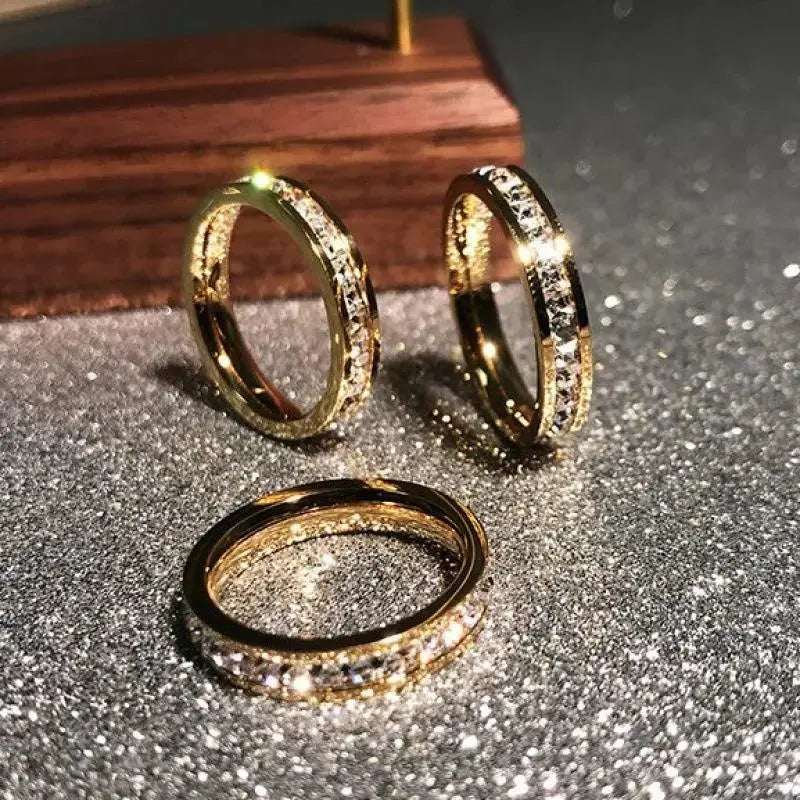 Gypsy Fashion Titanium Steel Couple All Star Ring - Pearl Unique
