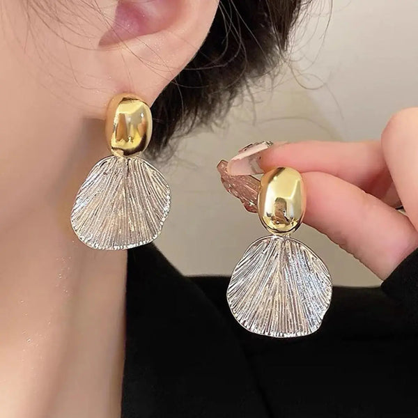 Light Luxury Earrings - end Shell Design Earrings Women's Niche Banquet Earrings - Pearl Unique